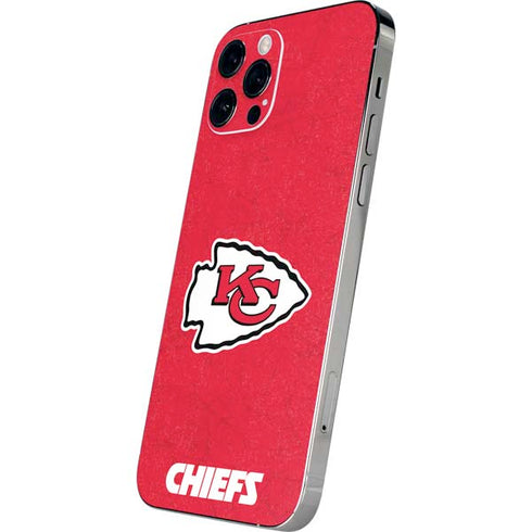NFL Kansas City Chiefs Distressed iPhone 12 Pro Max Skin